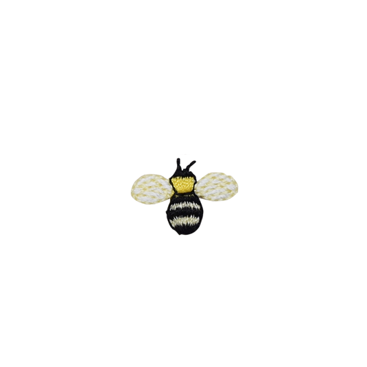 Mini Bumble Bee - Yellow/Black - Iron on Patch