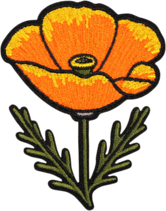 Patch - Flower - California Golden Poppy - 3" Nature Travel