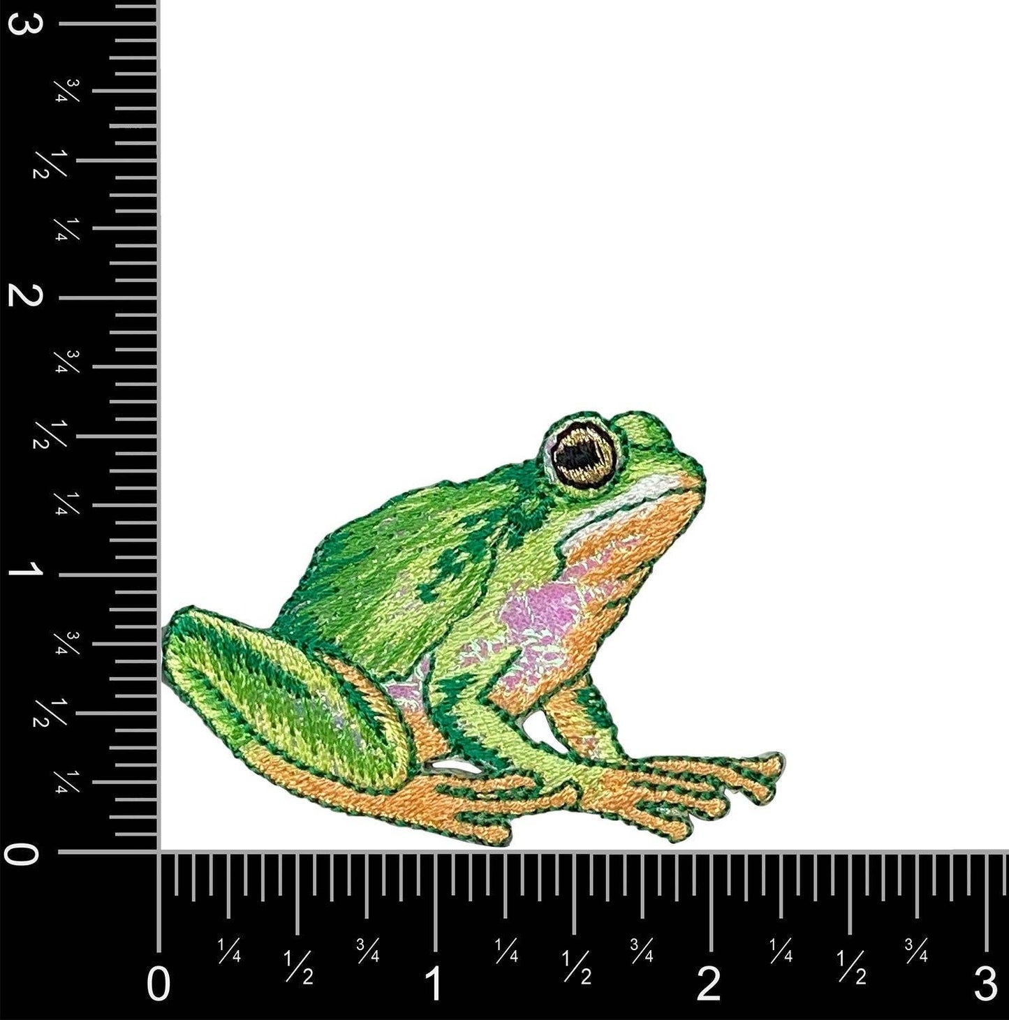 Frog - Realistic - Shimmery - Iron on Patch