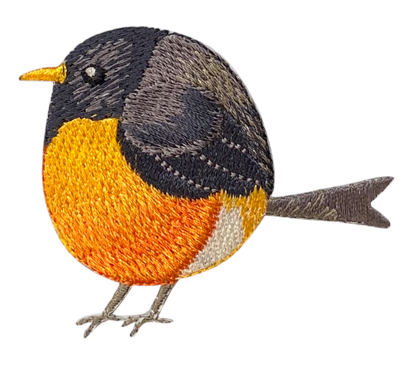 Chubby Robin American Bird Spring Nature Iron on Patch