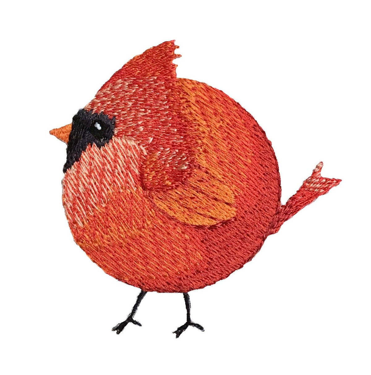 Chubby Cardinal - Red Bird - Spring/Nature - Iron on Applique/Embroidered Patch - 697355-A