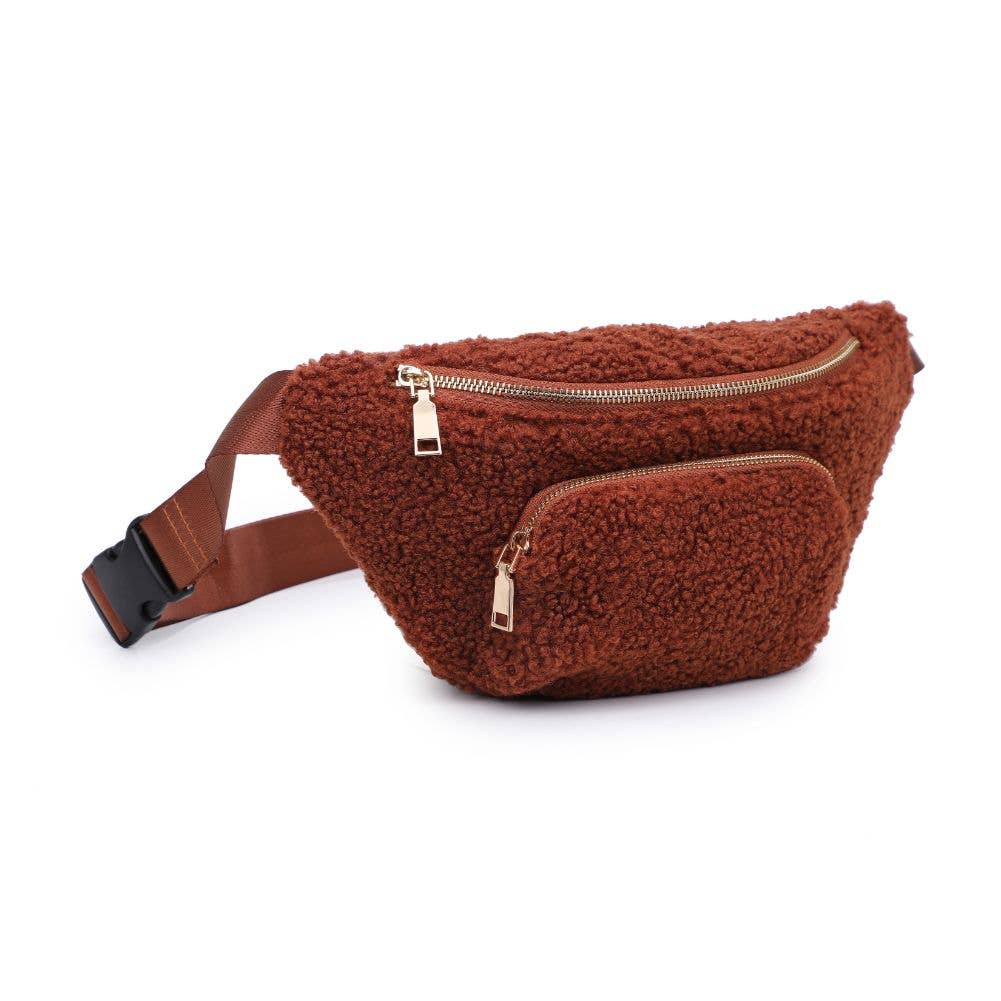 Orson Sherpa Shearling Belt Bag: Black