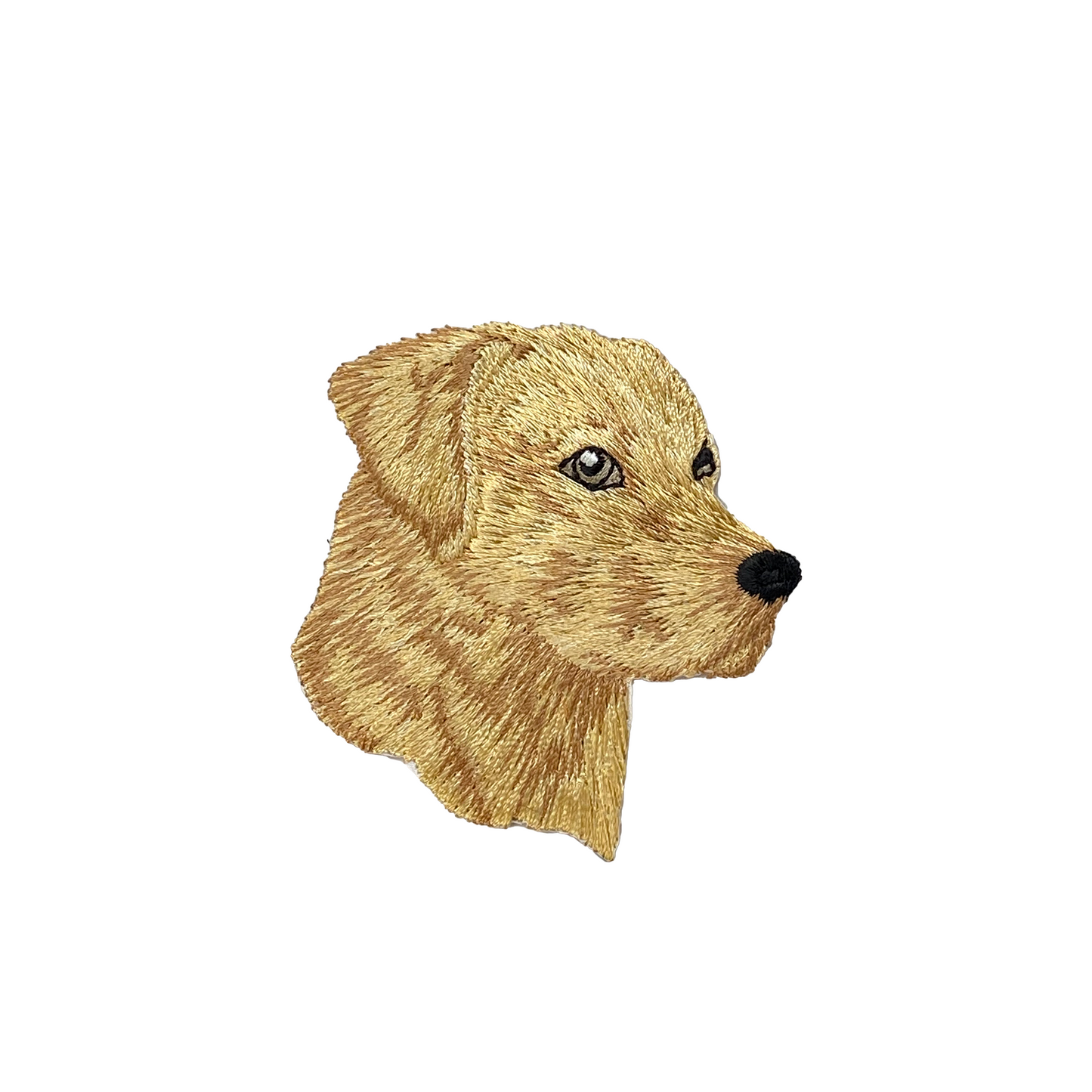 Yellow Lab Head, Puppy Dog, Labrador Retriever Iron on Patch