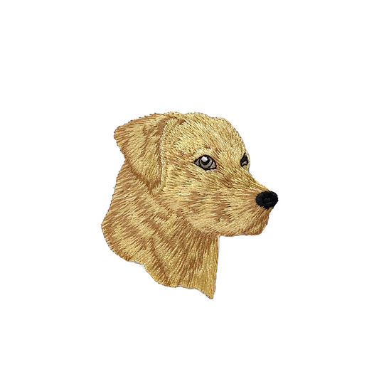 Yellow Lab Head, Puppy Dog, Labrador Retriever Iron on Patch