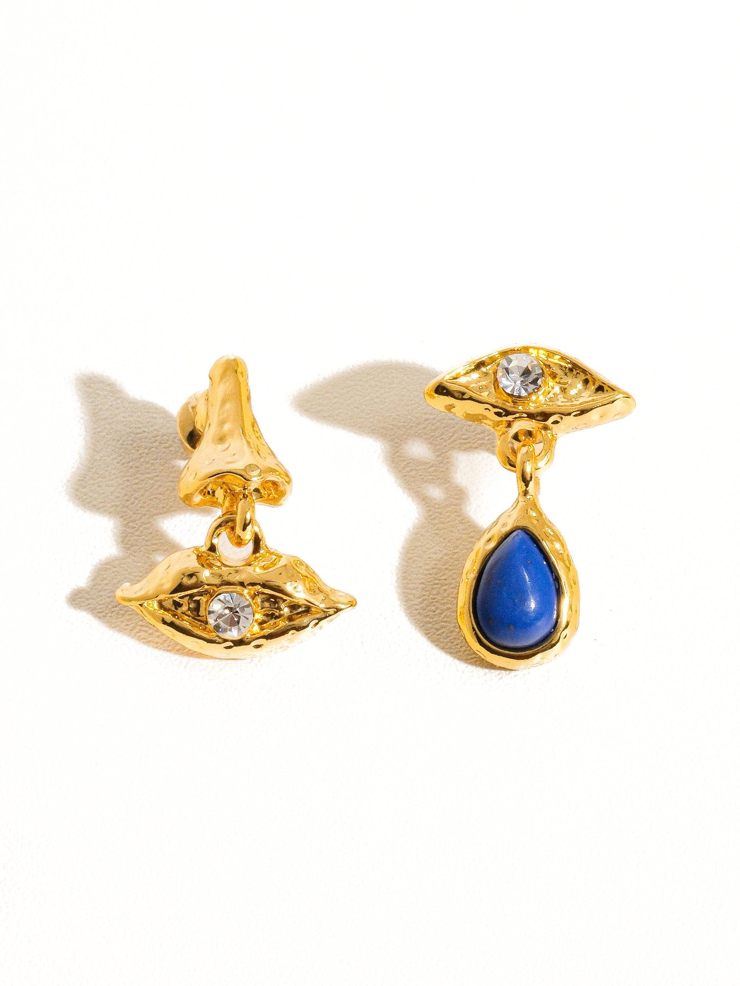 Eden Blue Eye and Lip Earring