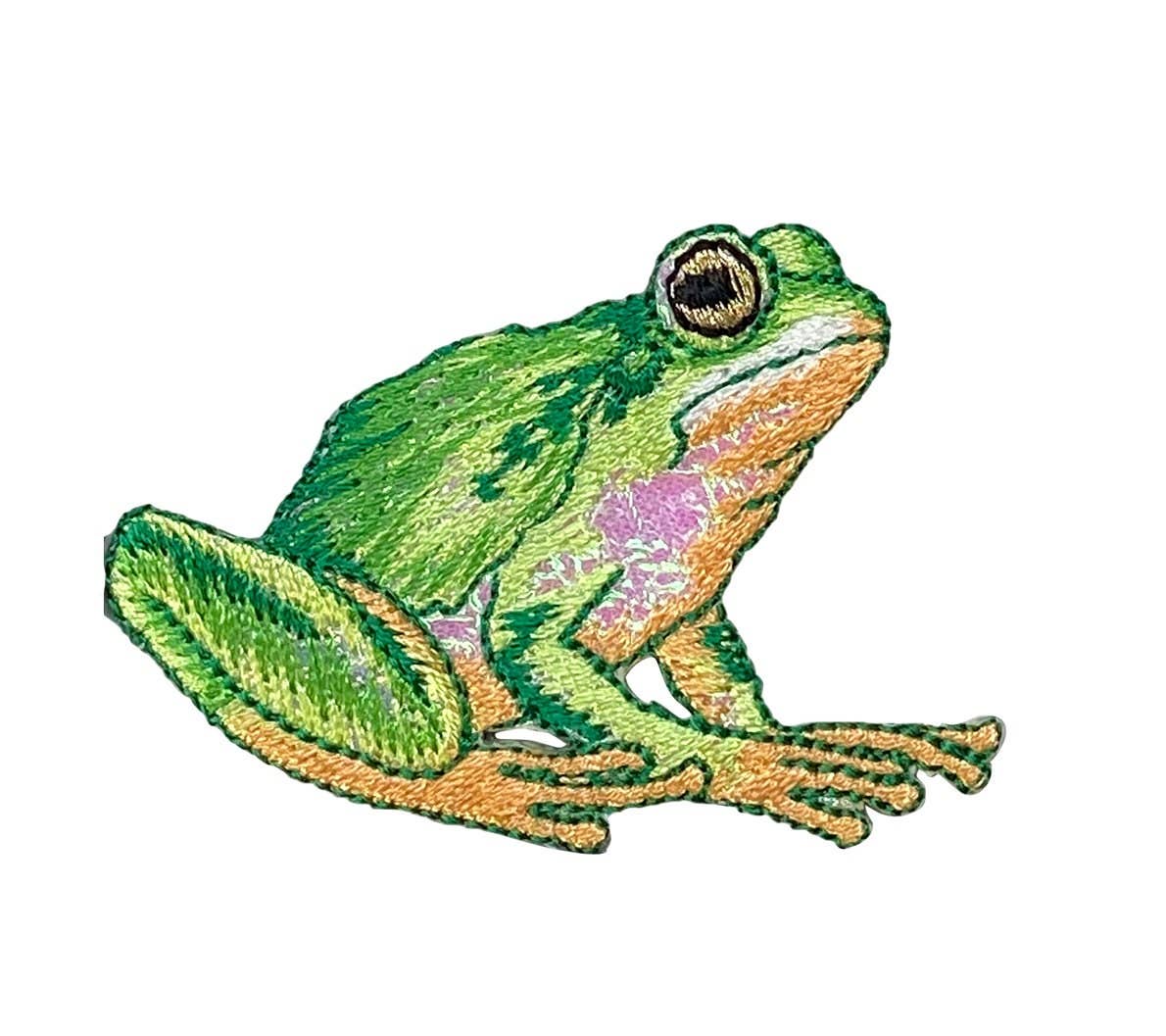 Frog - Realistic - Shimmery - Iron on Patch
