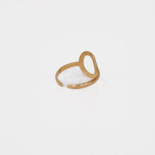Load image into Gallery viewer, Irregular Oval Adjustable Gold Ring *WATERPROOF*
