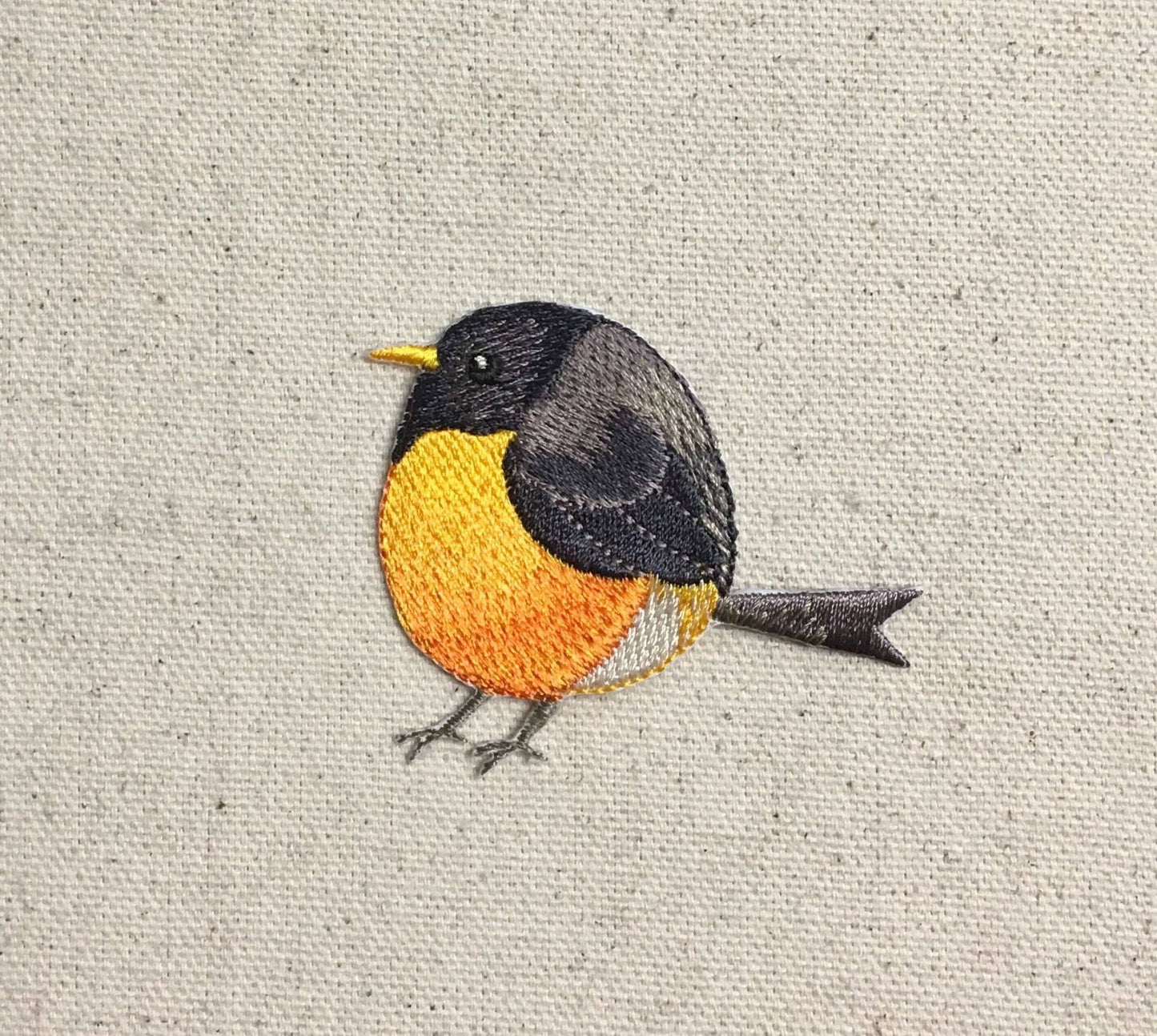 Chubby Robin American Bird Spring Nature Iron on Patch
