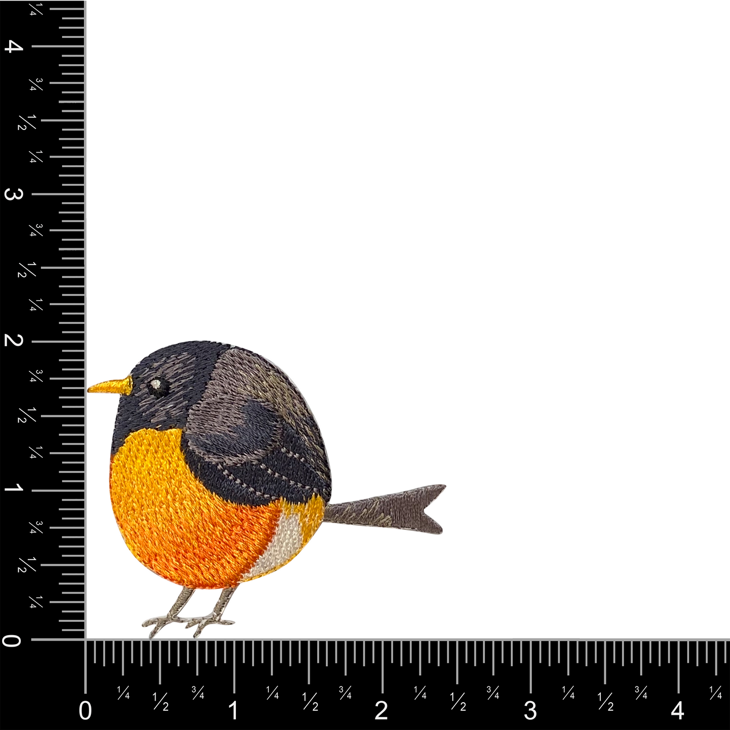 Chubby Robin American Bird Spring Nature Iron on Patch