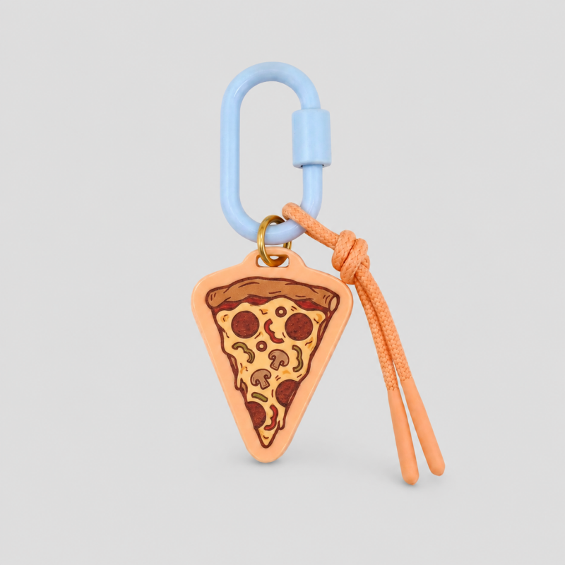 Picnic Charm Keychain: Pizza / F