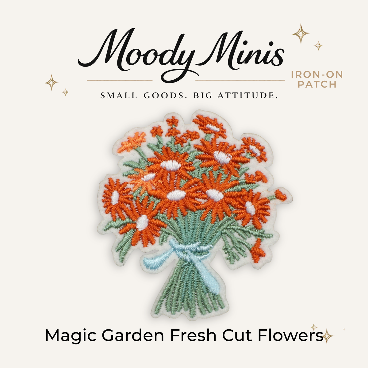 Magic Garden Fresh Cut Flowers Embroidered Patch