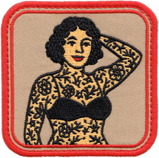 Patch - Circus Tattooed Lady Carnival Freak Show 3"