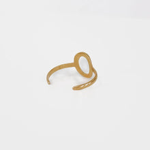 Load image into Gallery viewer, Irregular Oval Adjustable Gold Ring *WATERPROOF*
