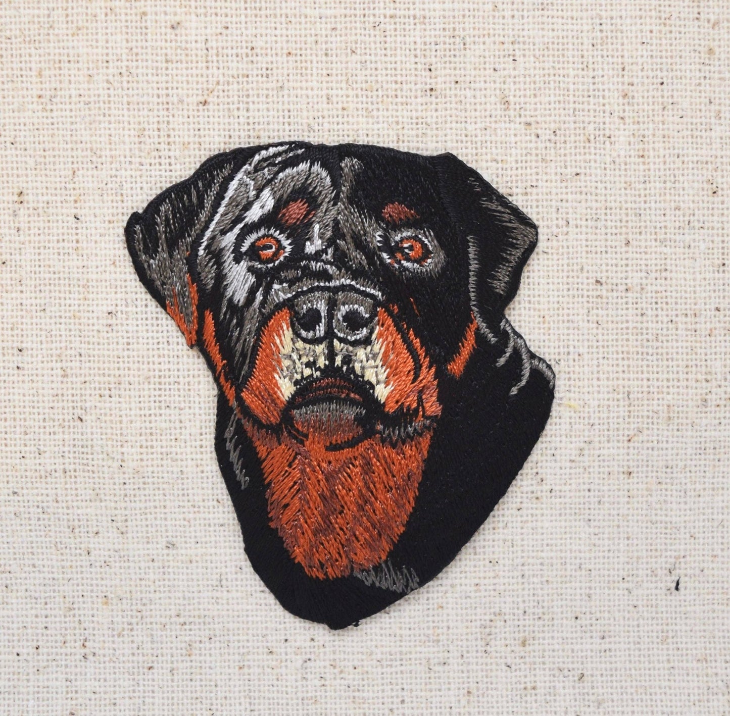 Rottie Head - Puppy Dog - Rottweiler - Embroidered Patch