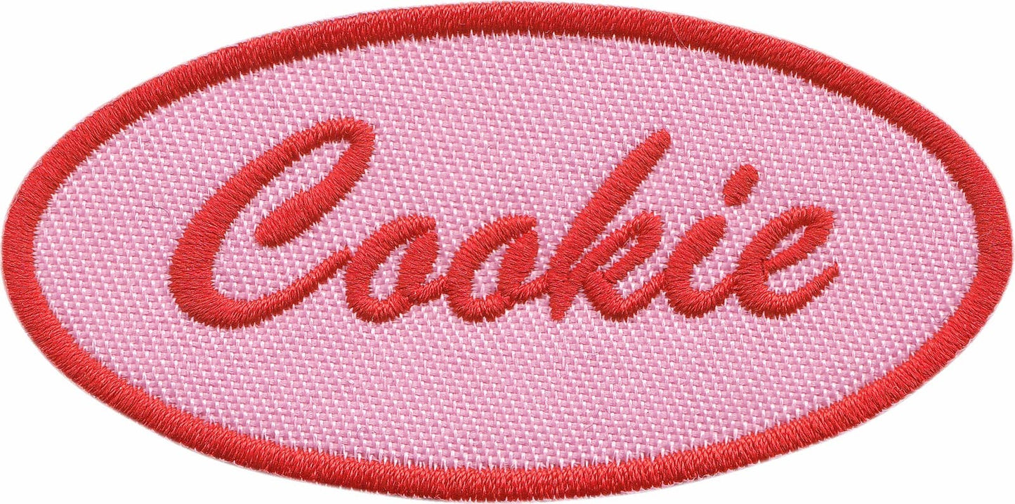 Patch - Diner Name Tag - "Cookie" - Pink Retro Style