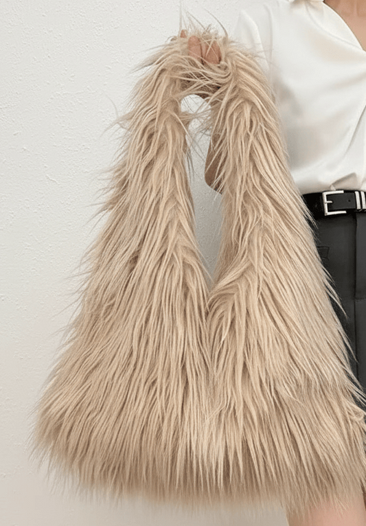 Ari Faux Fur Hobo Bag