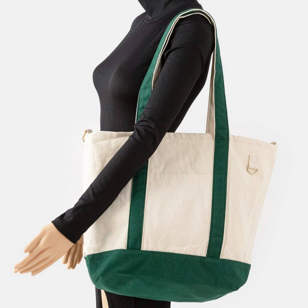 Color Trim Tote Bag