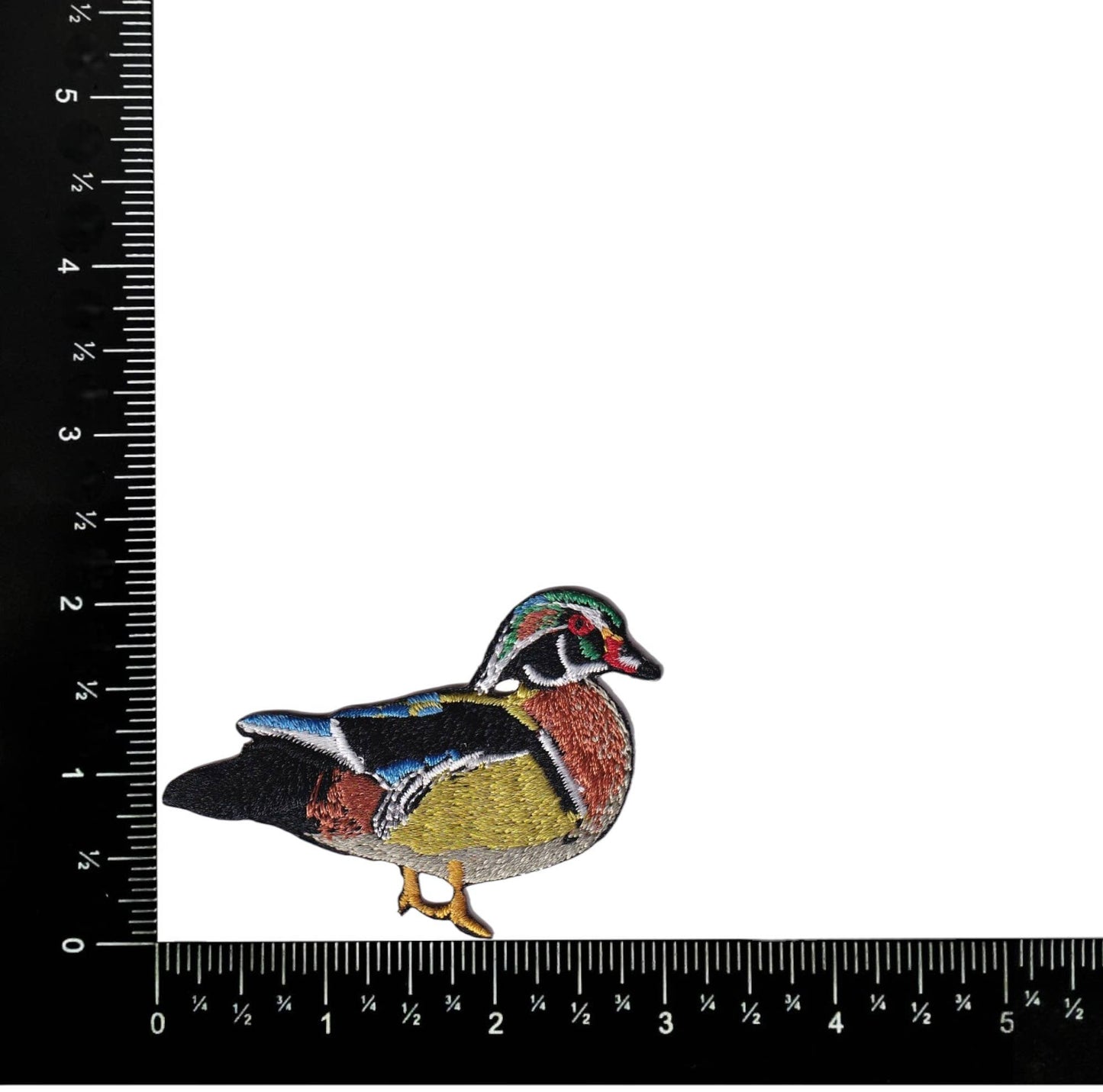 Wood Duck, Birds, Water Fowl, Embroidered Iron on Patch