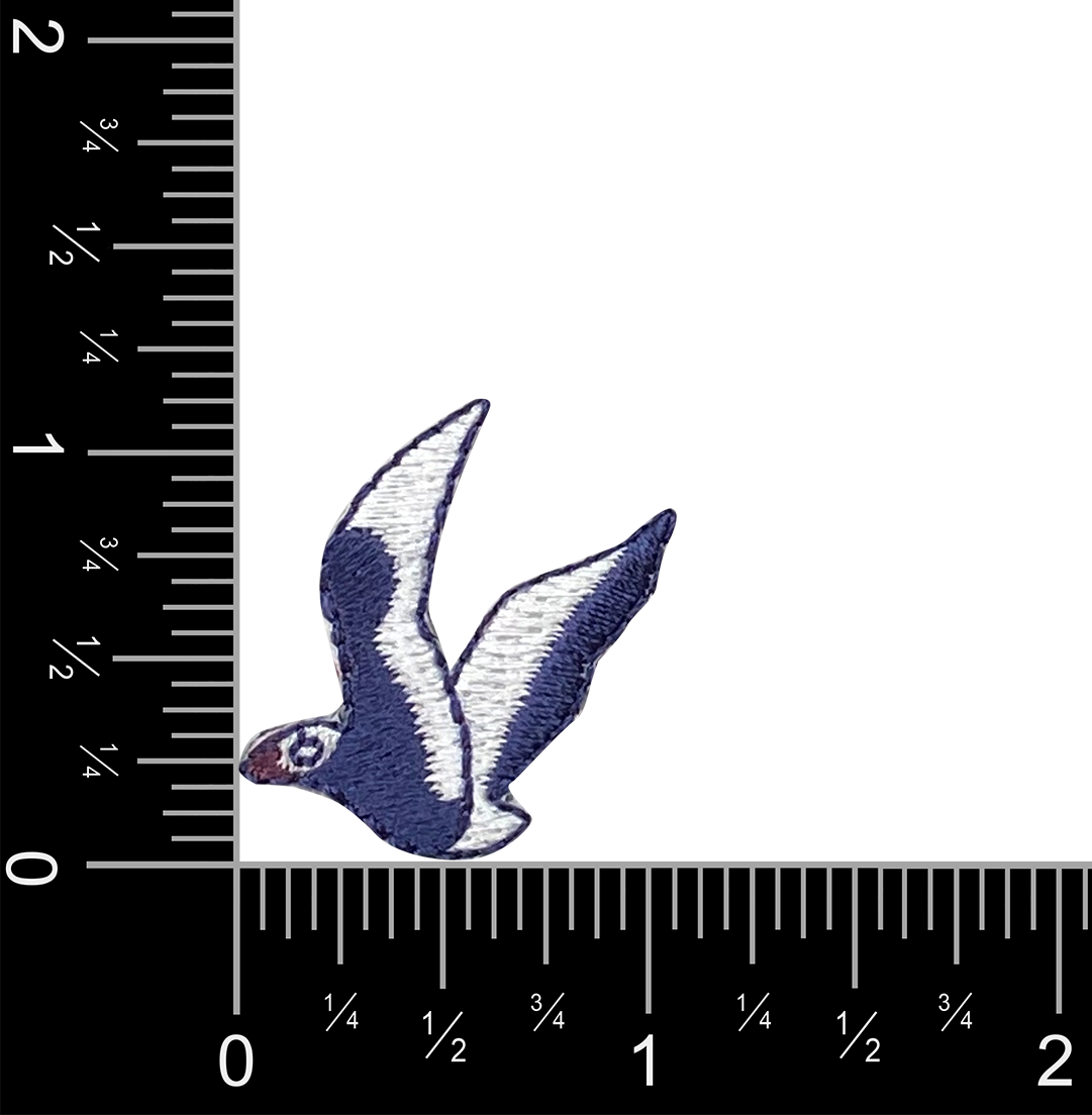 Mini Seagull, coastal, birds, Embroidered Iron on Patch