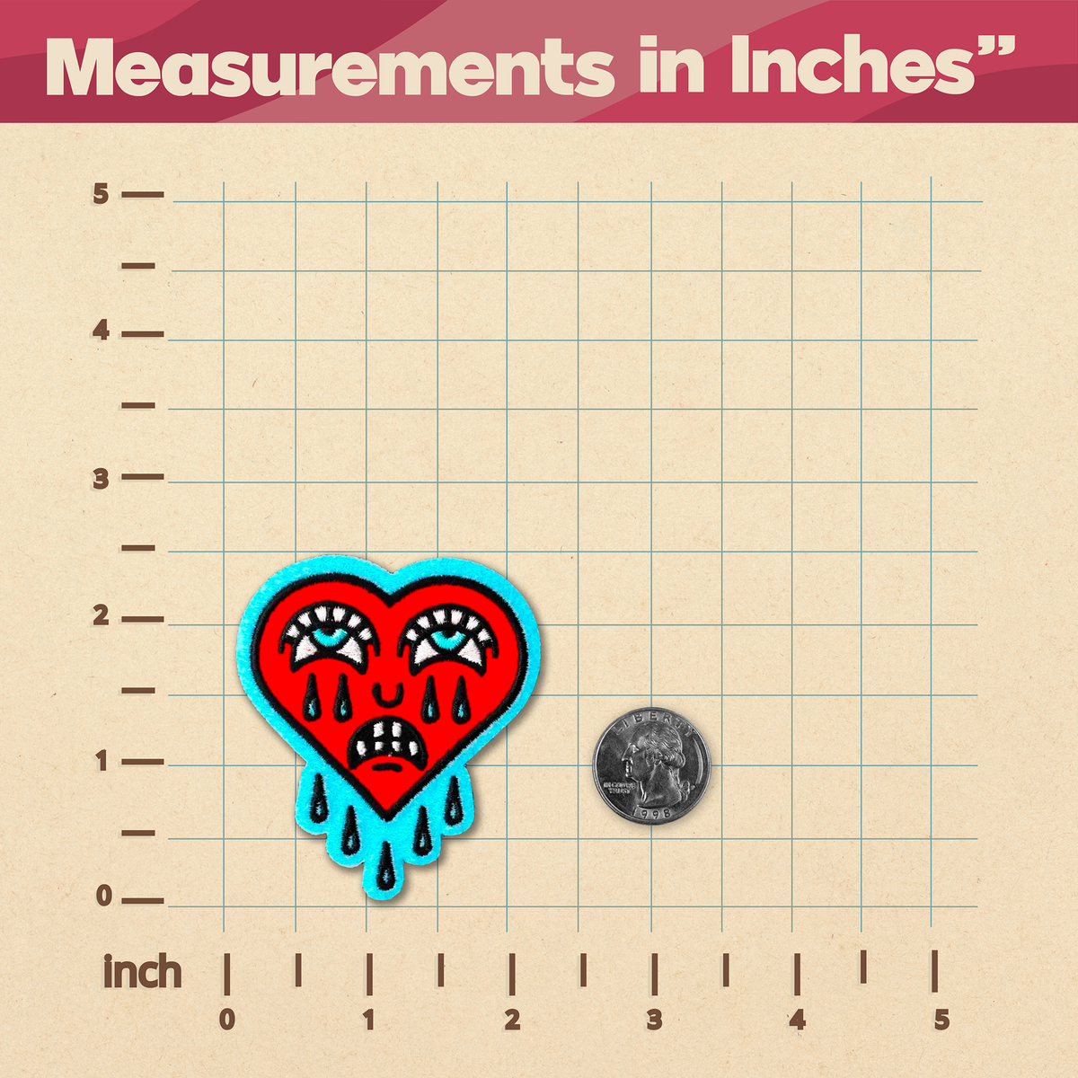 Crying Heart Patch