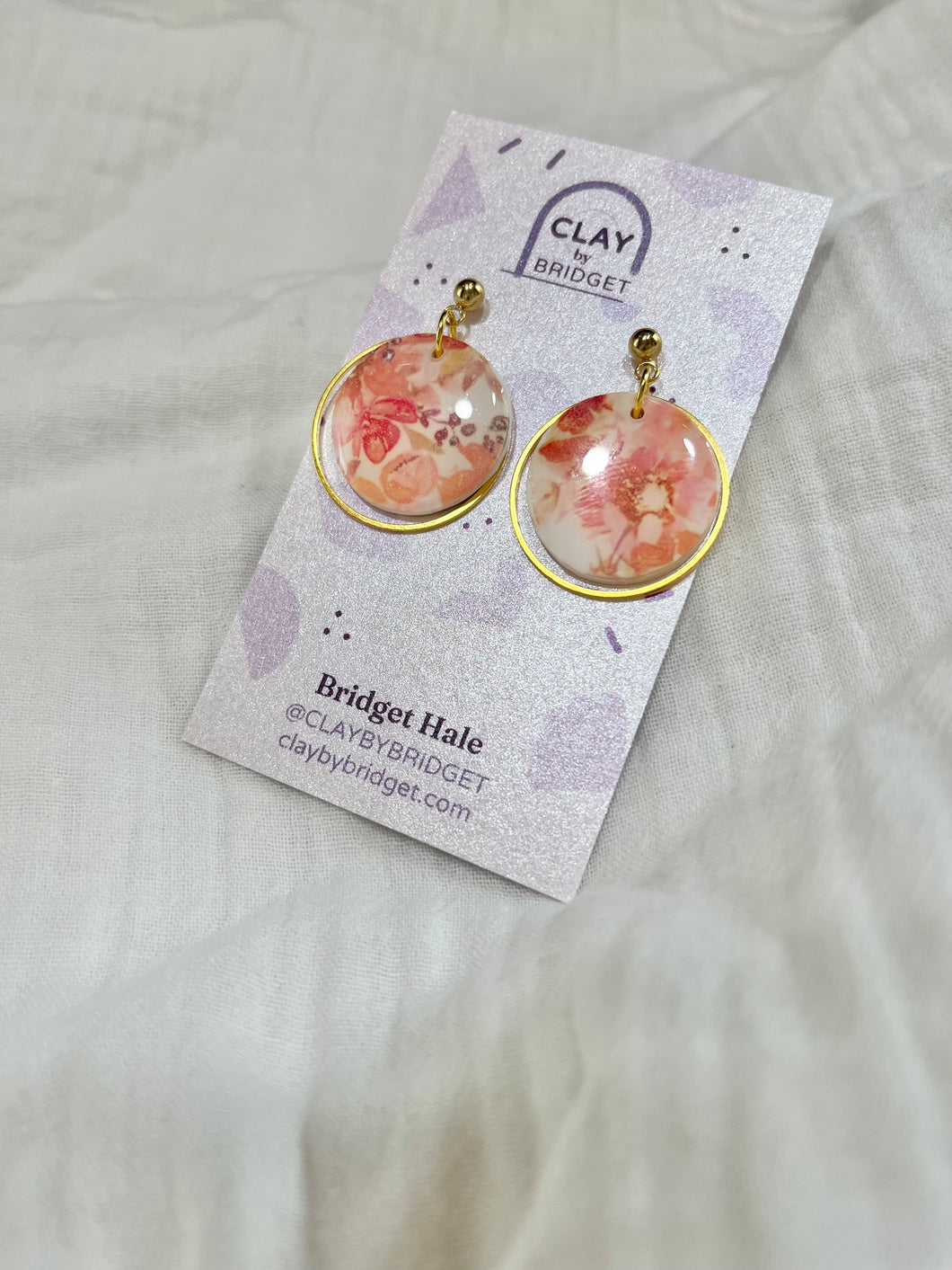 Pink Floral Dangle