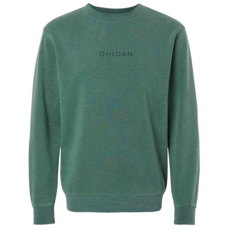 Ohioan Embroidered Sweatshirt (Pigment Alpine Green)