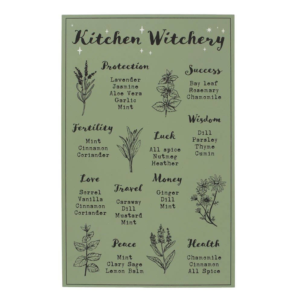 Kitchen Witchery Witch Wall Plaque