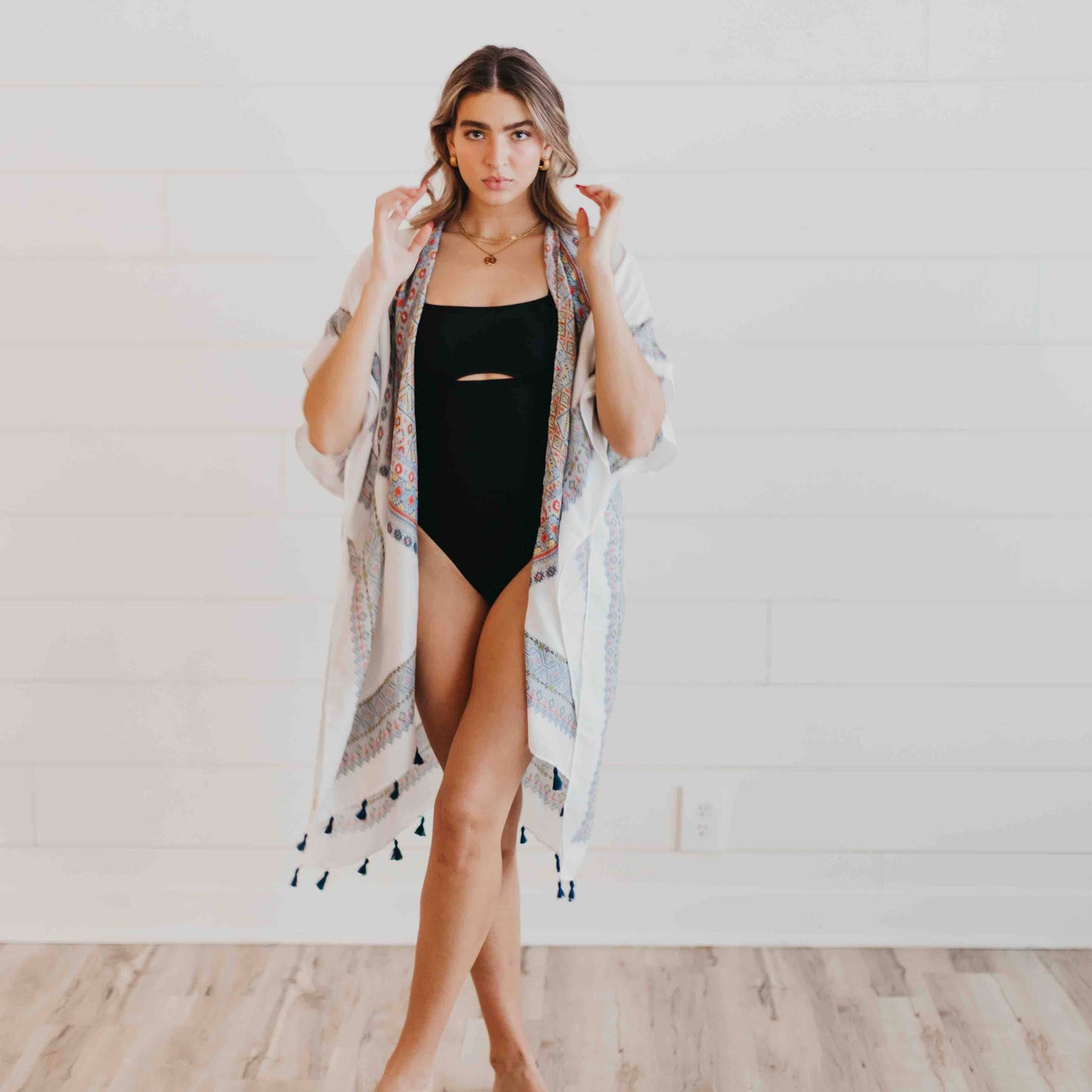 Avery Aztec Print Kimono