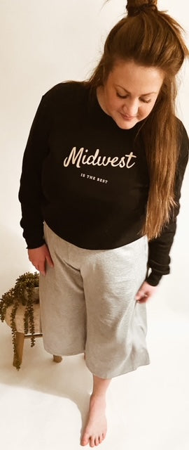 Midwest is Best Crewneck Fleece Sweatshirt