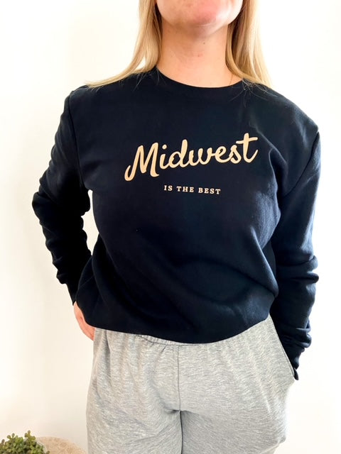 Midwest is Best Crewneck Fleece Sweatshirt
