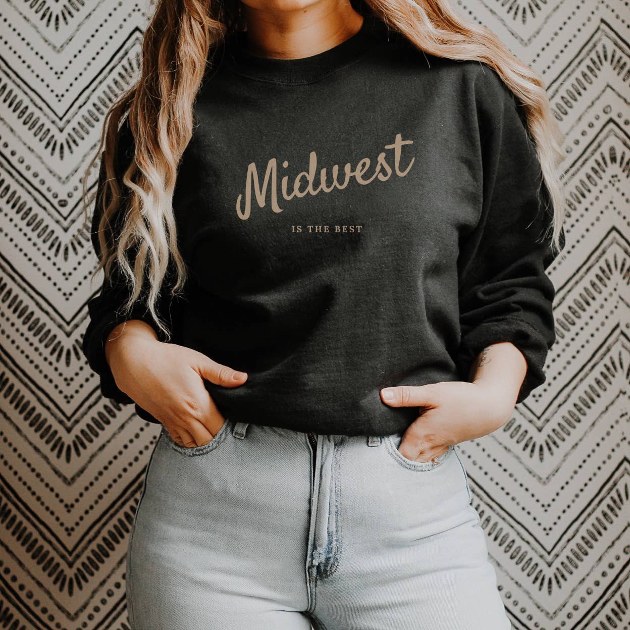 Midwest is Best Crewneck Fleece Sweatshirt