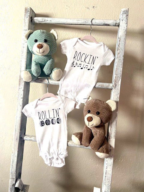 Rockin & Rollin Twins Onesies Set