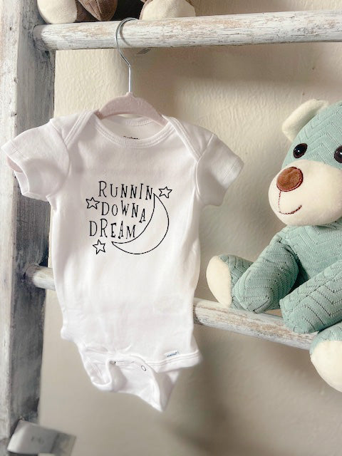 Runnin Down A Dream Baby Onesie