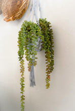 Load image into Gallery viewer, Hand Made Macramé Plant Hanger Gray
