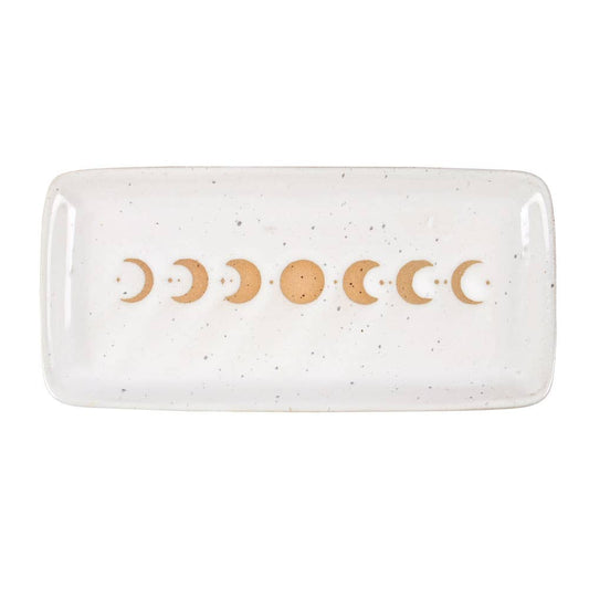 Moon Phase Ceramic Trinket Tray