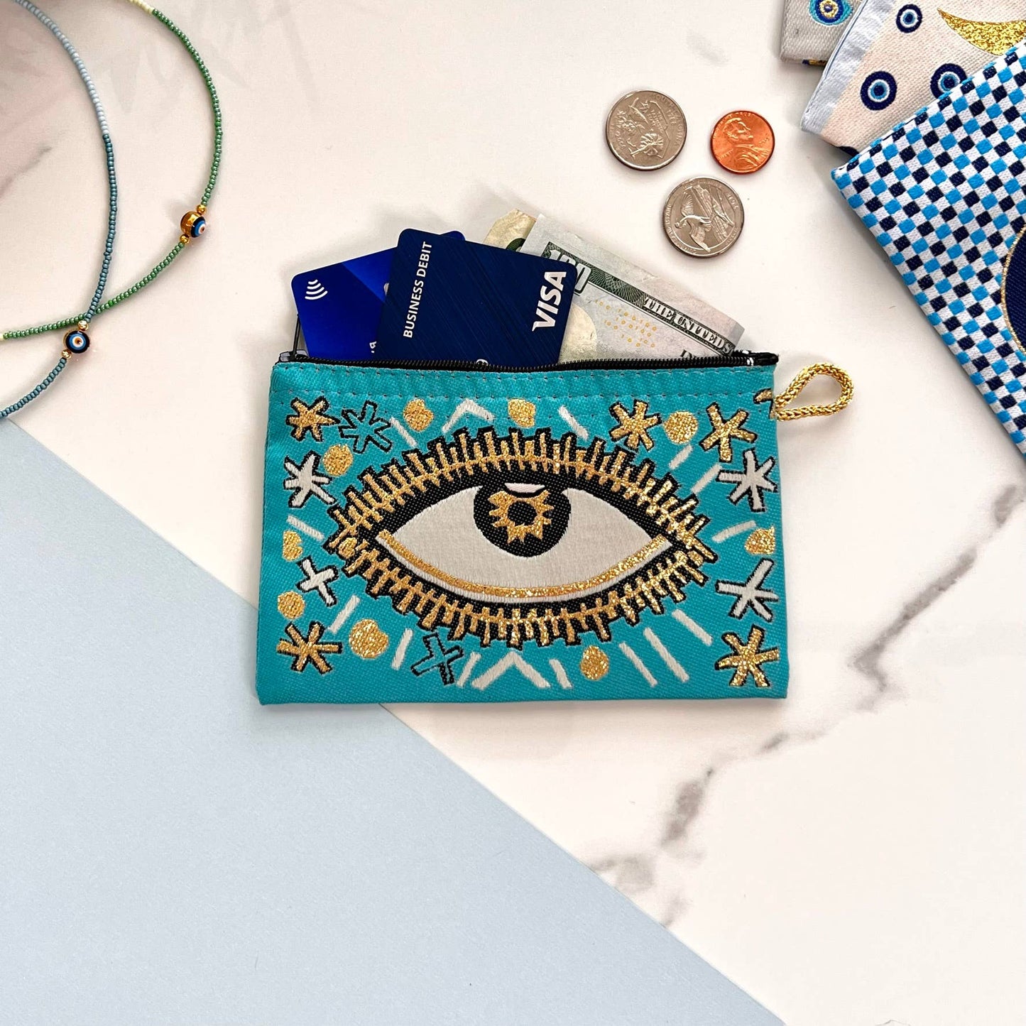 Handmade Evil Eye Coin Purses