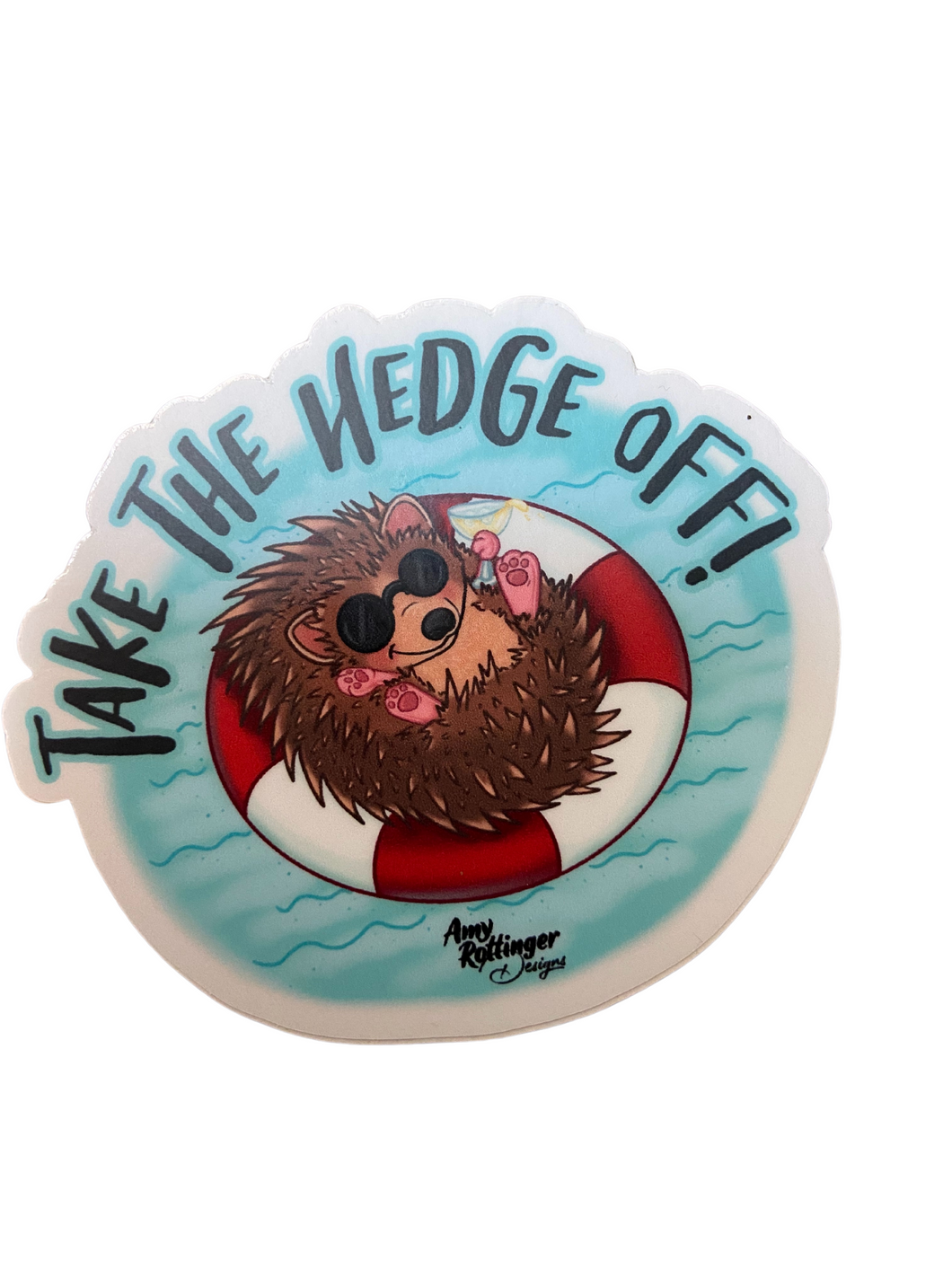 Take The Hedge Off Sticker