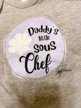 Load image into Gallery viewer, Daddy’s Little Sous Chef Onesie

