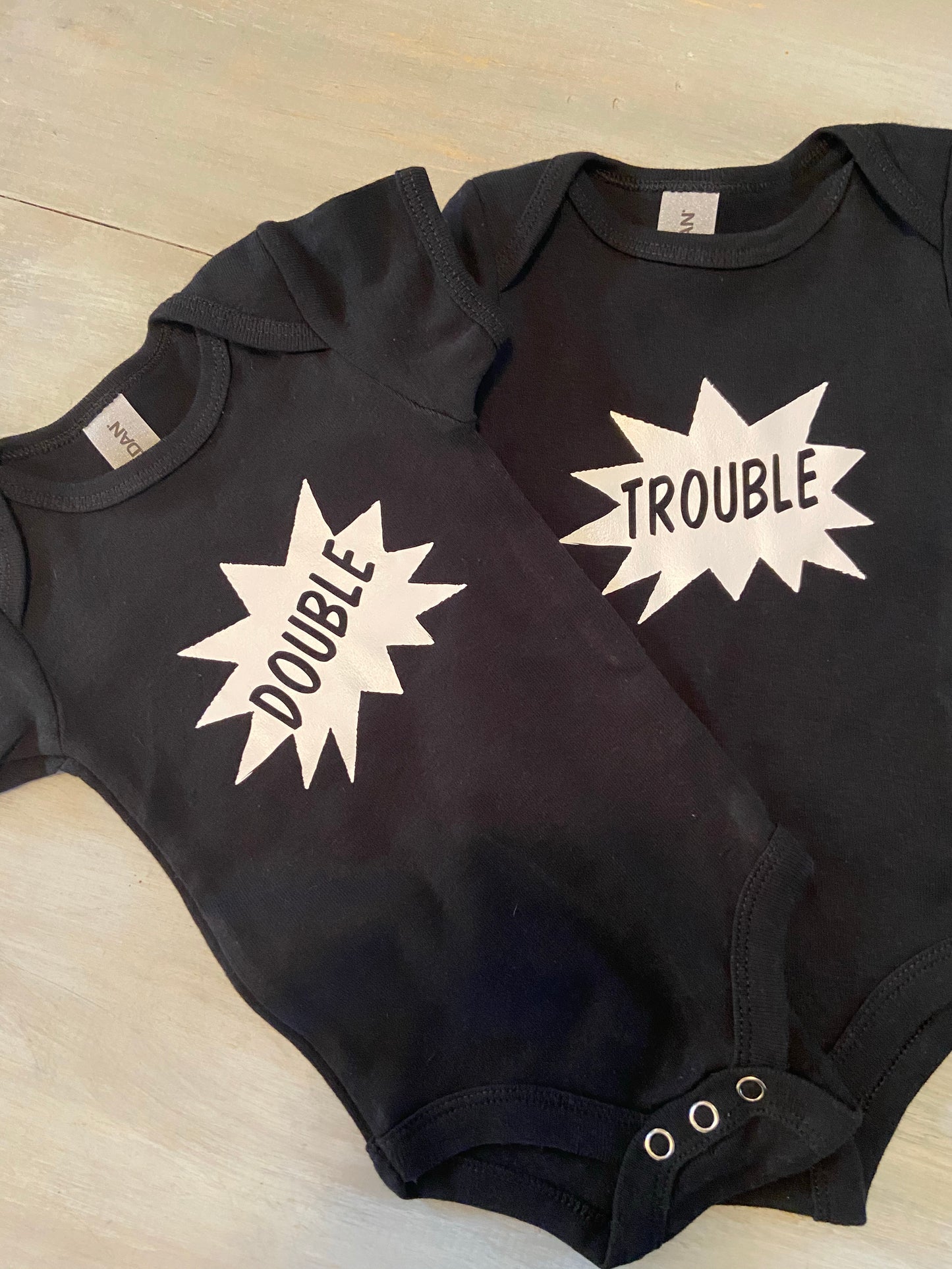 Double Trouble Twins Onesie Set