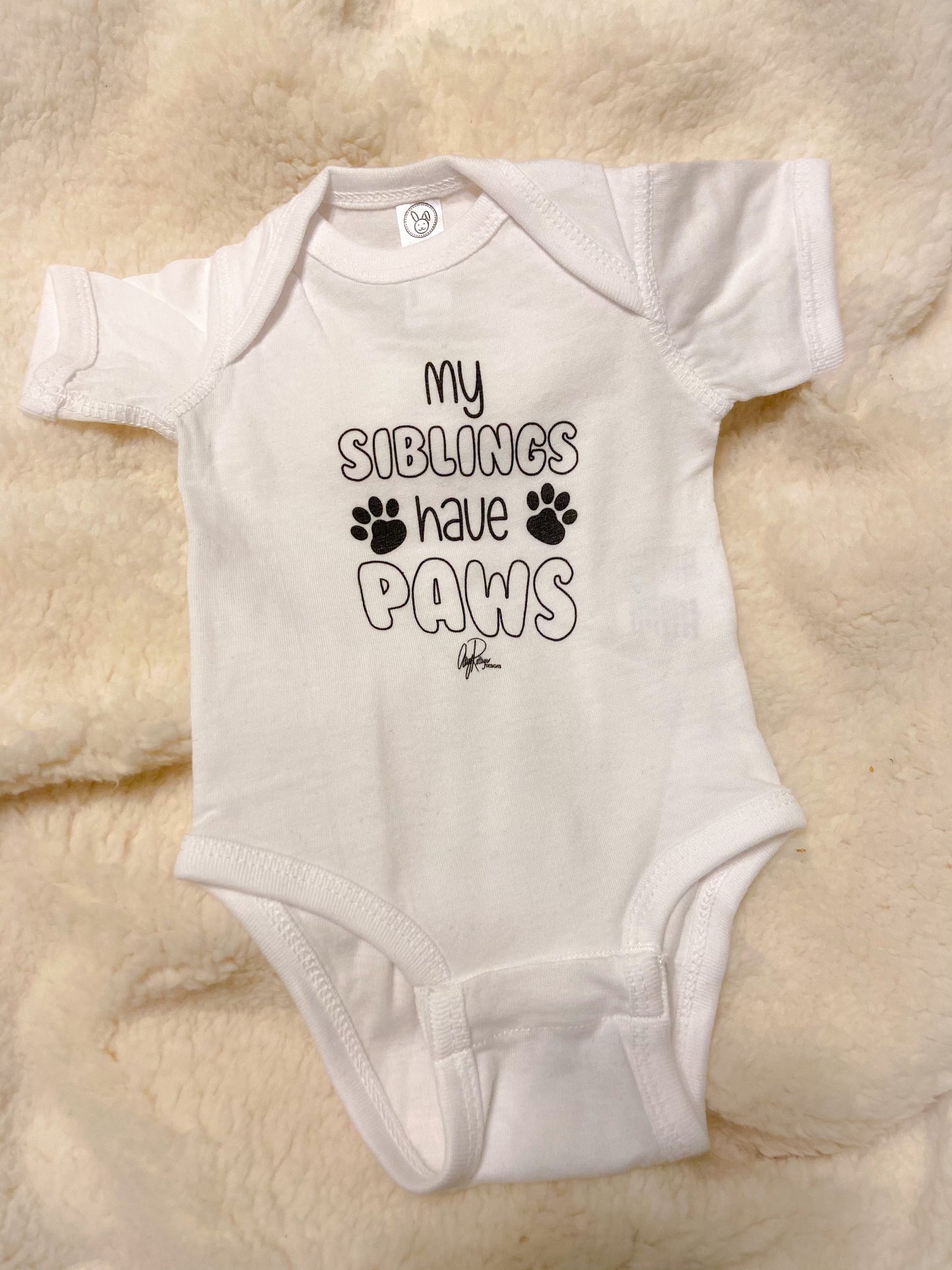 My Siblings Have Paws Onesie