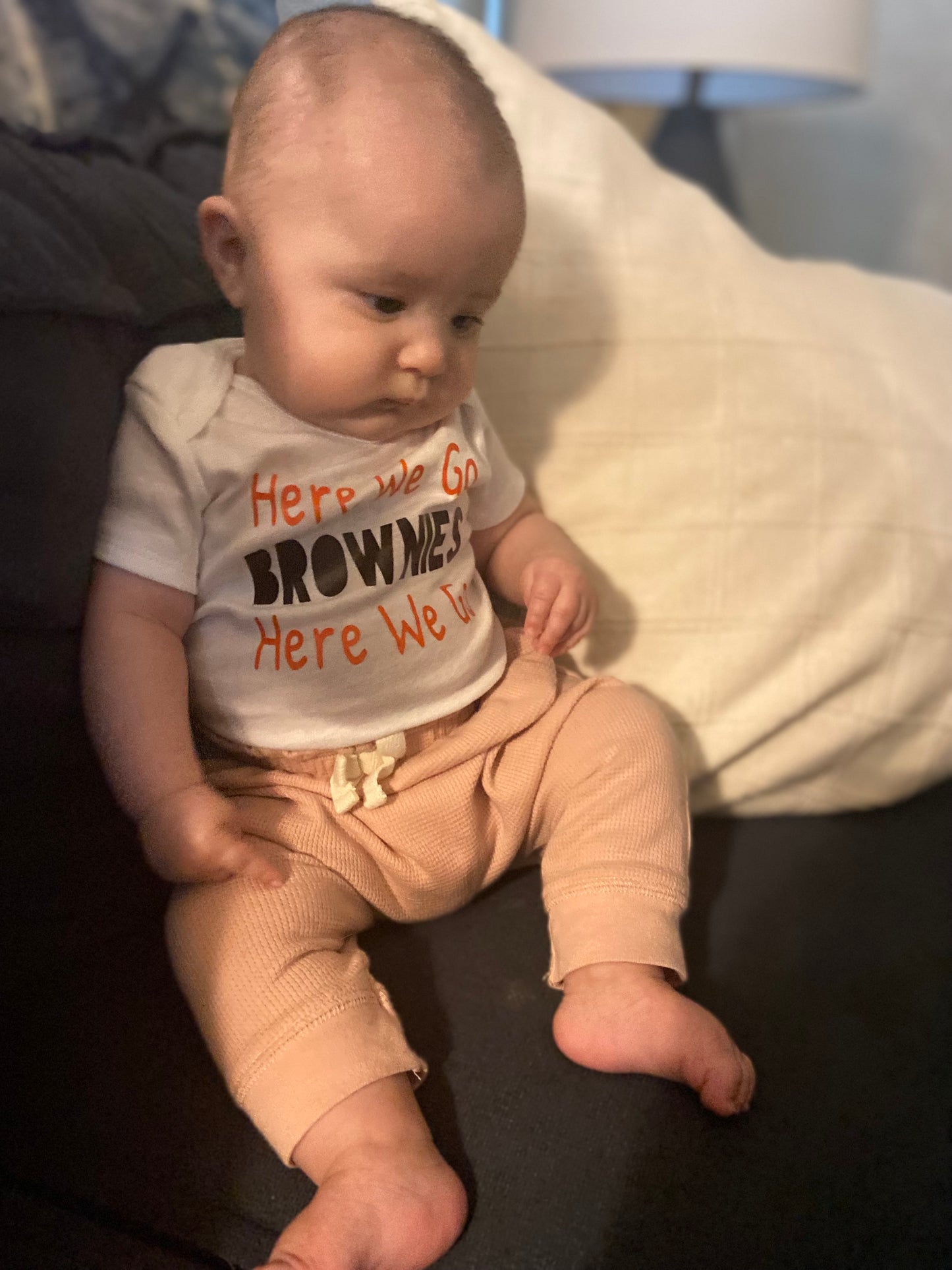 HERE WE GO BROWNIES Onesie