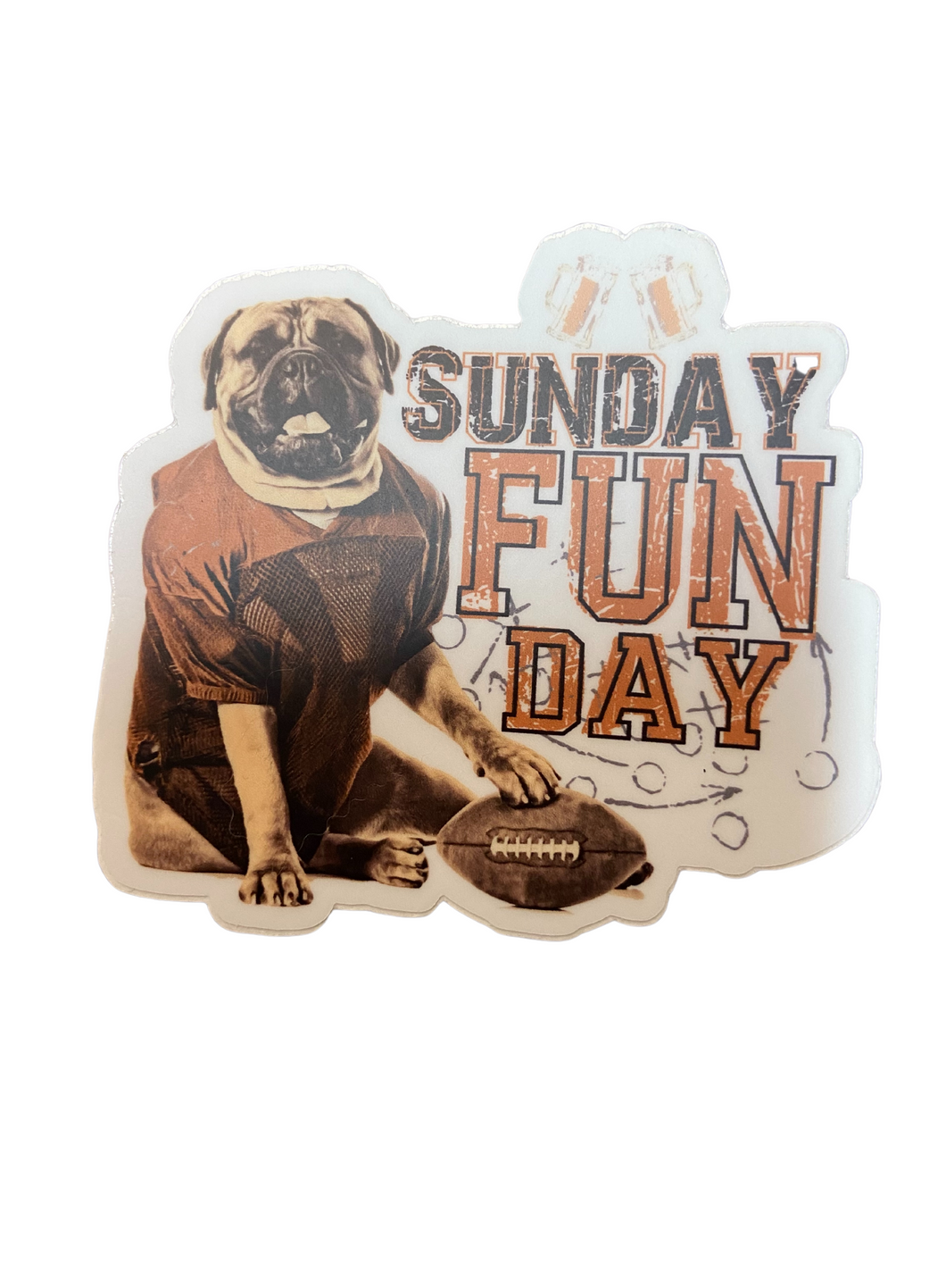 Sunday Funday Dog Pound Sticker